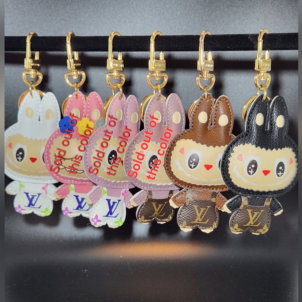 Labubu Leather Keychain